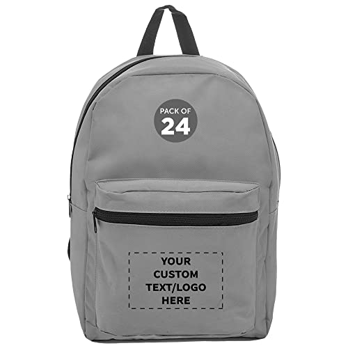 DISCOUNT PROMOS Custom Sprout Econo Backpacks Set of 24