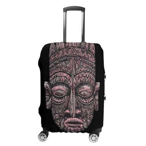 African Tribal Mask Africa Luggage Covers Washable Travel Suitcase Cover Elastic Baggage Protector