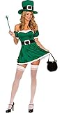 Dreamgirl Leprechaun Costume, Green, Small