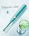 Blenpapa USB Rechargeable Sonic Electric Toothbrush for Adults Powered Motor Soft Dupont Brush Heads 2 Minutes Timer 5 Modes Teeth Whitening, Green
