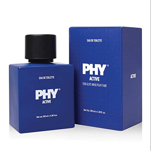 Image of Phy Active Eau de Toilette (EDT) | A whiff of victory | Magnetism of Musk paired with exotic Vanilla | Perfect post a game or workout | Long lasting fragrance, Premium perfume for men, 100 ml