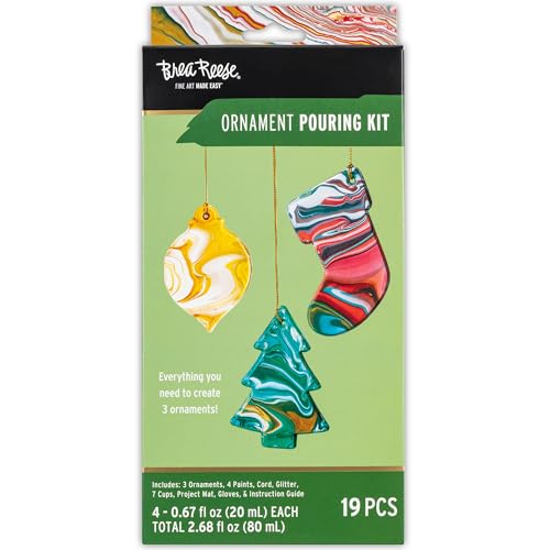 Brea Reese Acrylic Paint Pouring Kit for Ornaments
