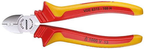 GEDORE VDE 8315-160 H VDE Electricians' Side Cutter with VDE Insulating Sleeves 160 mm