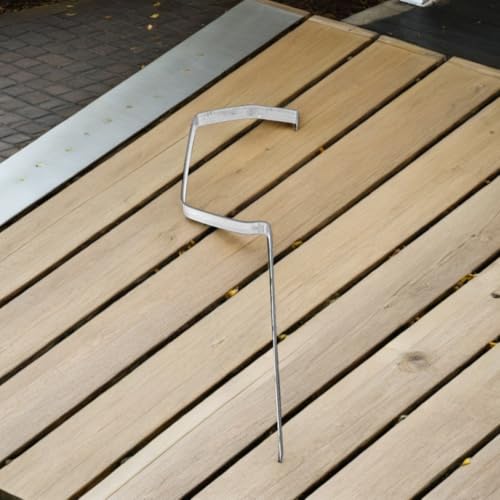Soporte metálico para canalones con diseño estructural integrado para naves, 6 uds 6