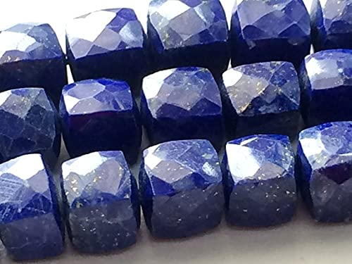 Collier en lapis-lazuli naturel : perles cubes bleues pour sublimer votre style quotidien