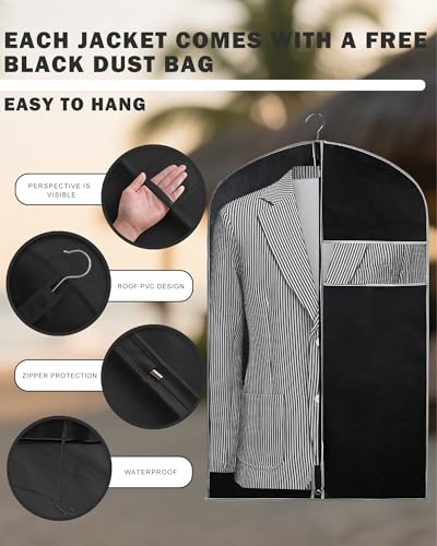 Men's Big & Tall Striped Seersucker Blazer Casual Lightweight Suit Jacket Summer Beach Wedding Daily Wear3