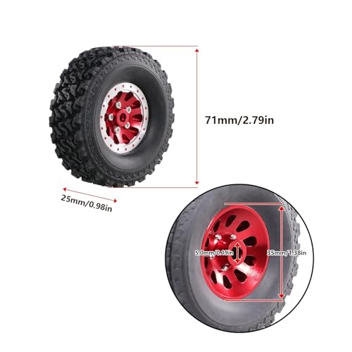 Moyeu de pneu en métal anti-déjantage pour MN82 LC79 D90 MN78 RC 1/12