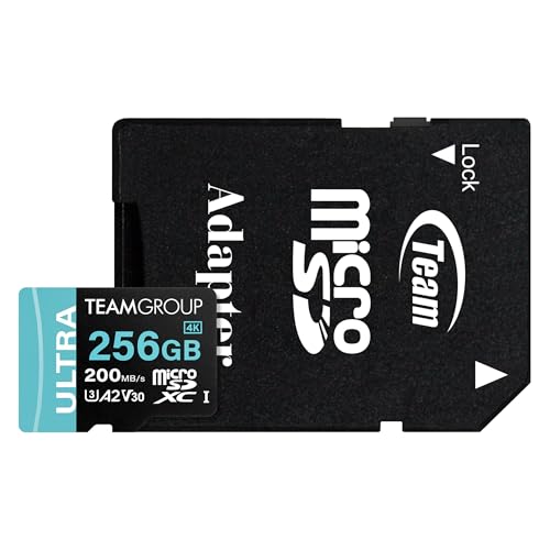 Tarjeta Micro SDXC 256 GB V30 Teamgroup para grabación continua de seguridad y cámaras domésticas 6