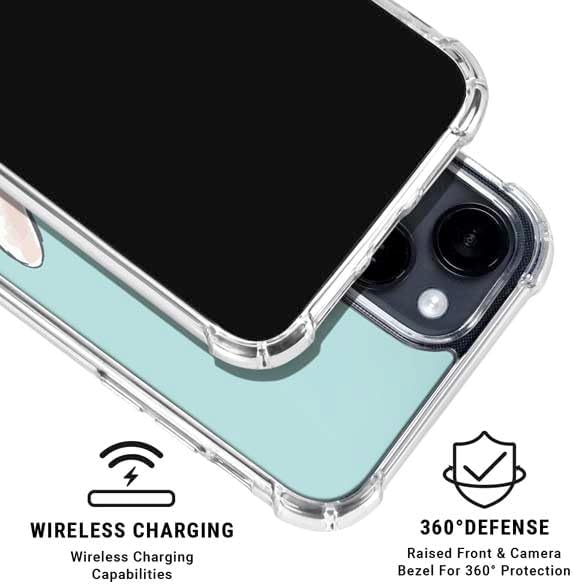 Skinit Clear Phone Case Compatible with iPhone 14 - Officially Licensed Disney Lilo and Stitch Ohana Design