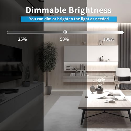 Image of 32.8ft COB LED Strip Lights,6000K White Dimmable DC 24V Flexible LED Rope Lights for Bedroom, with Remote and App Control LED Light Strip,for Cabinets, Shelves,DIY Home Decoration