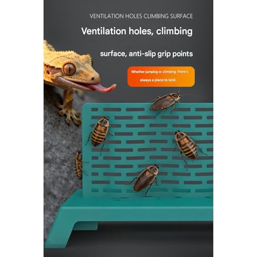 Xinsheinelry 14,8 cm großer Eidechsen Feeder Kletterrahmen stimuliert natürliches Verhalten für die Simulation des Lebensraums von Reptilien-7