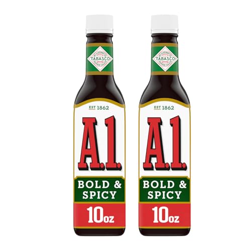 A1 Bold & Spicy Sauce with Tabasco Sauce 10 oz - (Pack of 2)