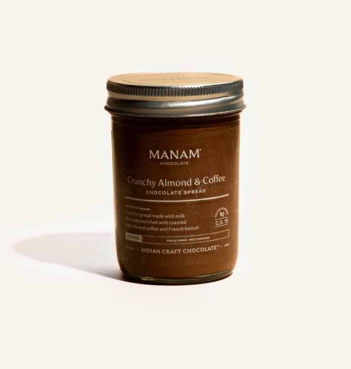 Manam Chocolate Crunchy Almond & Coffee Chocolate Spread - 45% Milk | 265 gms-image-49