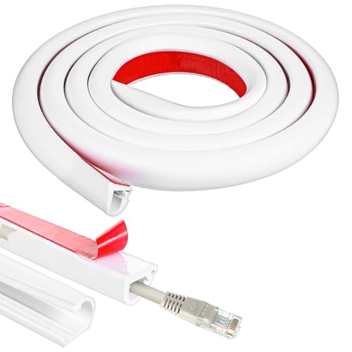 Wall Cord Hider 39 Inch, Self-Adhesive Cord Cover for Wall, Wire Hider, Cable Raceway Cover Kit for TV, Home and Office