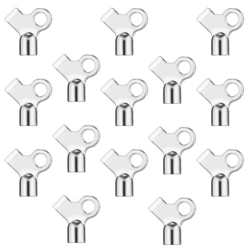 15pcs Radiator Bleeding Air Valve Keys, Radiator Bleed Keys Brass Exhaust Keys for Bleeding Old Home Radiator Gas Valve Key for Efficient Air Release Accessory