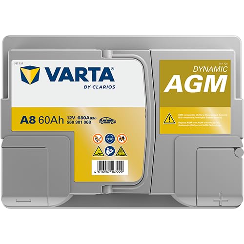 Amazon | ドイツ製 VARTA バッテリー 560-901-068 A8(旧品番D52) AGM 