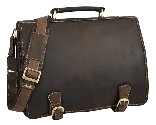 Bolso bandolera de piel auténtica Belgravia para hombre estilo vintage con correa ajustable