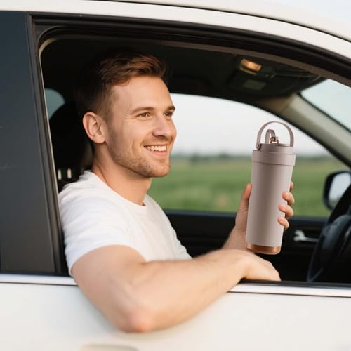 Gobelet à eau avec paille durable avec revêtement en céramique - 8