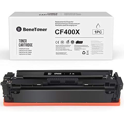 BeneToner 201X CF400X Compatible Toner Cartridge Replacement for HP 201X CF400X for HP Color LaserJet M252 252N 252DN 252DW M277n M277DW Cover