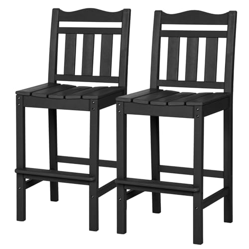 nalone HDPE 44 Inch Tall Adirondack Bar Chairs