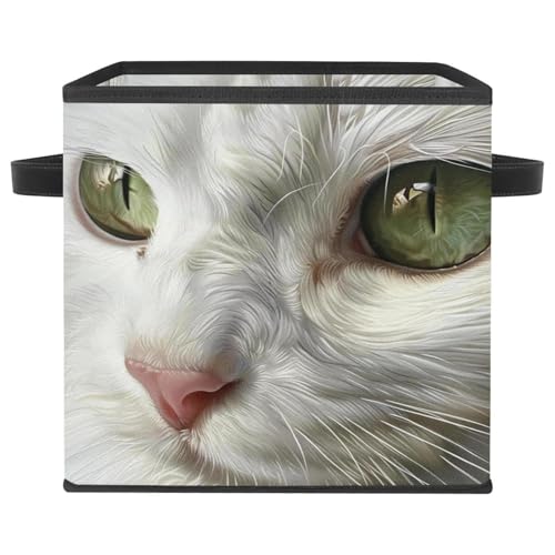 Cube de rangement chat blanc pour éliminer le désordre - 2