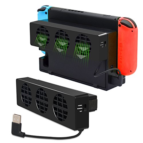 DOBE Switch Cooler Compatible with Nintendo Switch Docking station, Cooling Fan with USB