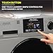 Equator All-in-One Washer Dryer VENTED-DRY 30% FASTER than Condense 15lb 110V in Silver