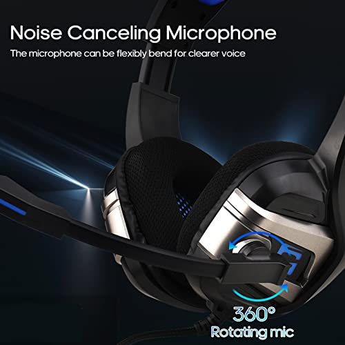 Daoco Stereo Gaming Headphone,USB-Gaming-Headset, kabelgebunden, Stereo-Surround-Sound-Kopfhörer mit Noise-Cancelling… - Image 5