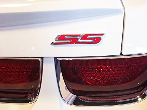 Yoaoo 1x OEM Chrome Ss Emblem Badge Sticker 3D Logo Replacement Compatible with Zl1 1LE Series Red