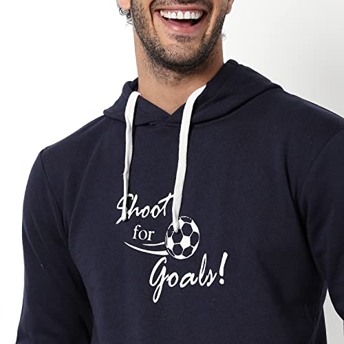 Image of CAHOOT Men's Printed Sweatshirt Regular Fit for Casual Wear | Full Sleeve | Cotton | Stylish Sweatshirt Crafted with Comfort Fit and High Performance for Everyday We