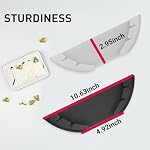 5 Pcs Universal Pot Lid Organizer for Cabinet Door, Black Rack - Image 7