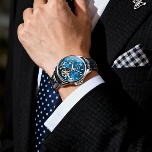 Image of OLEVS Watches for Men Quartz Fashion Business Waterproof Analog Stainless Date Week Diamond Luminous Mens Watch