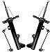 Pair (2) Complete Front Bare Strut Set & 10MM Front Stabilizer Sway Bar End Link for Mercedes C230 C240 C280 C320 C350 CLK320 CLK350 CLK500 [without Sport Suspension]