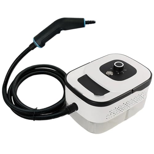 PP-Vic Limpiador A Vapor Con Tanque De Agua De Gran Capacidad, Limpiador A Vapor Portátil, Máquina De Vapor Doméstica De Alta Temperatura, Máquina De Vapor Portátil Multiusos,blanca