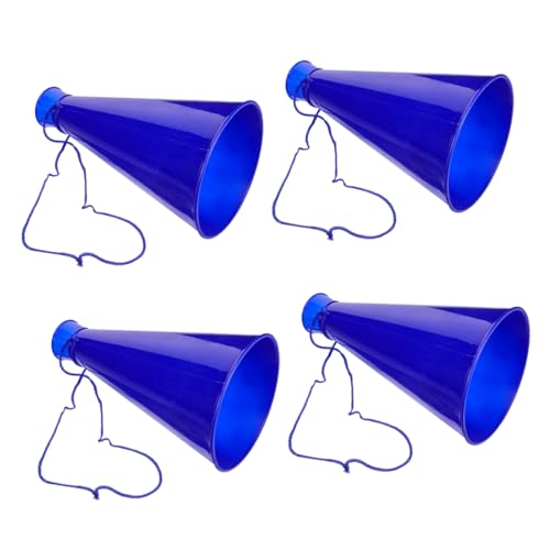 Skisuno BXY0350HX19Y0F9AKDYS 4Pcs Cheering Horn Sports Game Megaphone Sports Party Favors Cheerleading Megaphones Sports Match Megaphone Noisemaker Toys Party Favor The Toddler Football Microphone Plastic cover