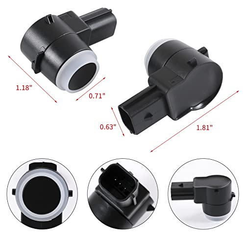 JDMSPEED Set of 4 Pcs Rear Bumper Backup Parking Sensor w/O-Ring Replacement for Chevrolet Cadillac GMC Chevy Saturn Buick Replaces 25961317 15239247 25961321 21995586 25962147 Parking Assist Sensors by JDMSPEED - Used condition - Image 5