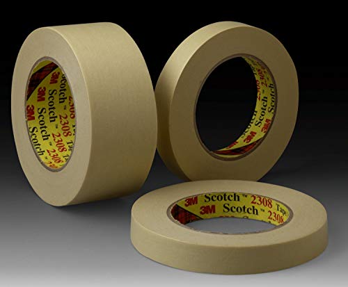 Image of 3M 06546-case Masking Tape 2308 Tan, 24 mm x 55 m, 5.3 mil (Pack of 36)
