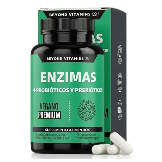 Enzimas Digestivas + Probióticos | Contiene 7 Enzimas Digestivas + Probióticos Lactobacillus acidophilus | Proteasa Lactasa Lipasa Bromelina Papaína | Digestive Enzymes 60 cápsulas