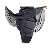 Skating Spirit Padded Skating Shorts Protective Crash Pants Built-in Mash Skirt Covering Tailbone Hip Butt Pad (L)