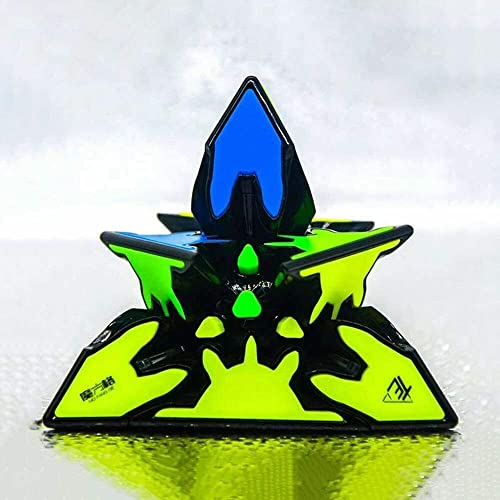 Image of D ETERNAL QiYi Gear Cube Pyraminx Pyramid Triangle Shaped Speed Magic Cube Puzzle (Tiled)
