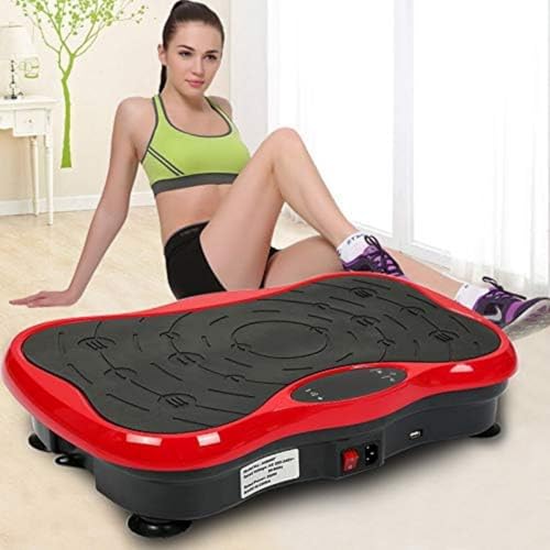 Fitness Vibrationsplatte, Vibrationsgeräte für Zuhause, Vibrations-Fitness-Trainer, LCD Rüttelplatte+Fernbedienung+2 Widerstandsbänder+Bluetooth Lautsprecher (Schwarz Rot) Fitness Vibrationsplatte, Vibrationsgeräte für Zuhause, Vibrations-Fitness-Trainer, LCD Rüttelplatte+Fernbedienung+2 Widerstandsbänder+Bluetooth Lautsprecher (Schwarz Rot)