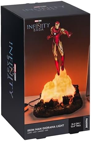 Iron Man Paladone | Marvel Desk Lamp | Officially Licensed Disney Light | Marvel Streetlight Man Spotlight | Gift for Multiverse Fans | Avengers Desk Light | Tony Stark Table Lamp - 4