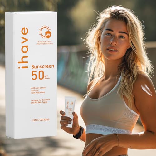 iHave Sunscreen SPF 50, Face Sunscreen Lotion with Broad Spectrum ...