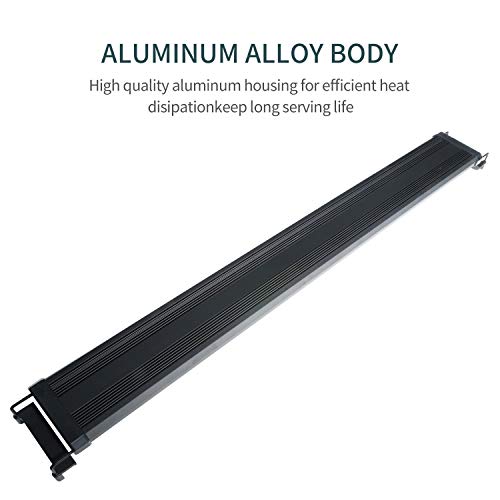 Joyhill LED Full Spectrum Aquarium Lights,Fish Tank Light with Extendable Brackets,Suitable for Aquatic Reef Coral Plants and Fish Keeping 31W (Fit 90cm-115cm/36-46 inch) - Thumbnail 3