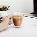 Luxtea 350ml/12.5oz Insulating Teacup Double Layer Glass Mug Heat Resistant Cup for Infusing Coffee, Milk, Tea, etc