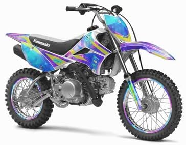 2002-2009 KLX 110 SPACE KADET Galaxy Senge Graphics Complete Kit Compatible with Kawasaki