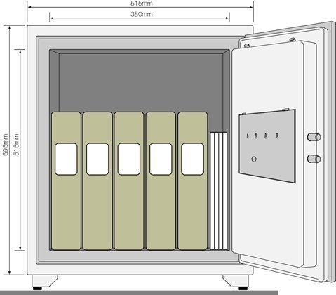 Image of YFM /695 /FG2 XXL Professional Document Fire Safe