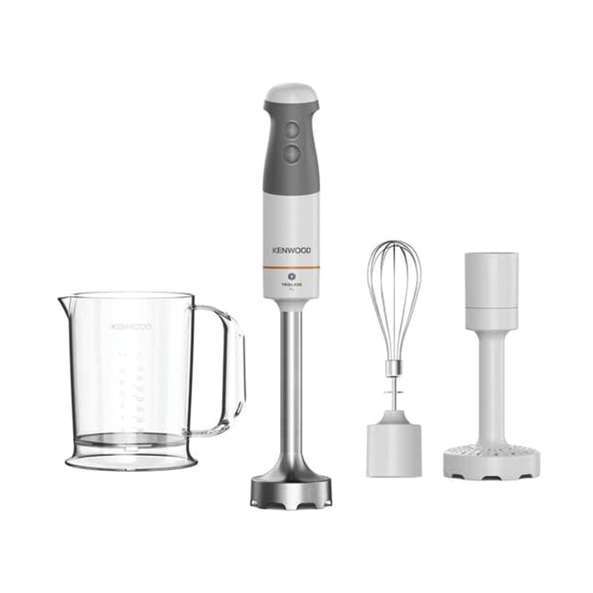 Kenwood Triblade XL System El Blender Seti HBM40.006WH - 850 Watt Güçlü Motor, Triblade Patentli 3 Açılı Bıçak Sistemi,%35 Daha Geniş Blender Ağzı, Metal Çırpıcı, Karıştırma Haznesi, Püre Aparatı