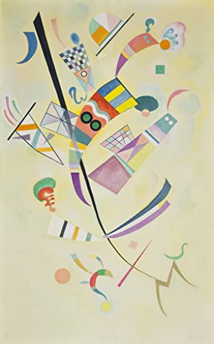 Peinture sur toile Kandinsky SERENDIPITP 50x70 cm pour illuminer un salon contemporain