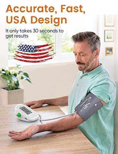 Aile X5 Blood Pressure Monitor,Aile Blood Pressure Machine Upper Arm Large Cuff(8.7"-16.5"Adjustable),Automatic High Blood Pressure Cuff For Home Use,(Bp)Blood Pressure Monitor,2*99 Memory,Easy To Use/Travel thumb #1